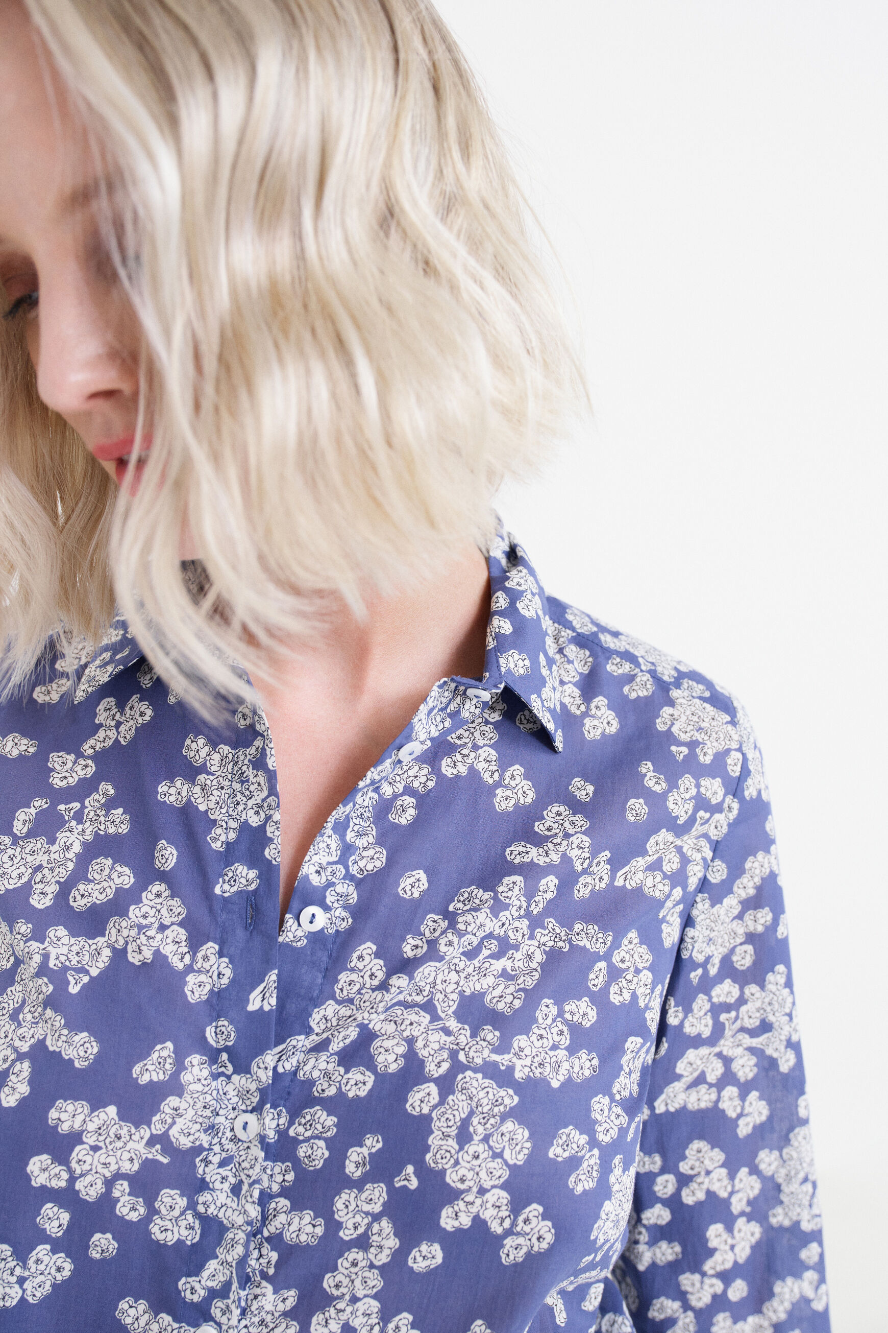 chemise jessica bleu femme
