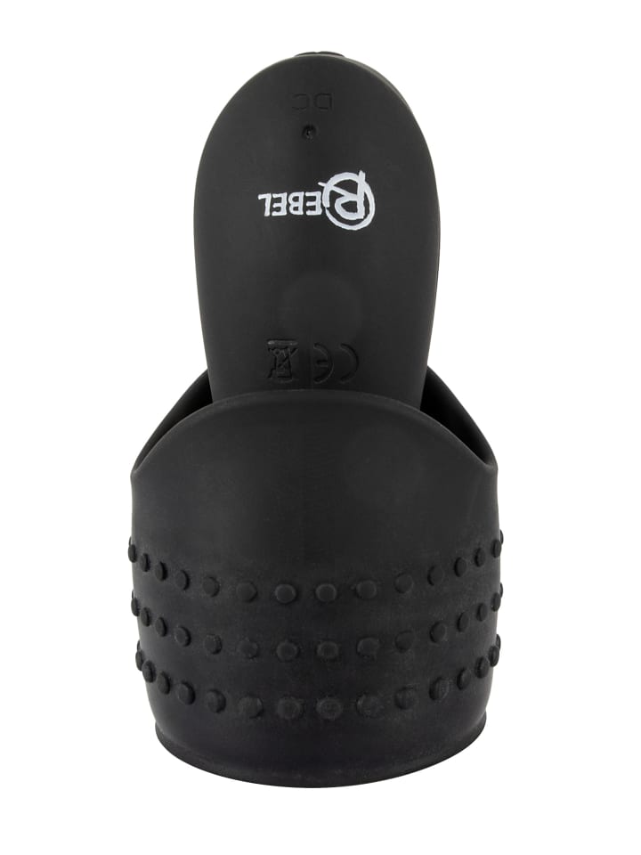 Rebel Masturbator mit Vibration Glans Masturbator with 3 attachable Dilators in schwarz günstig kaufen 14 cm