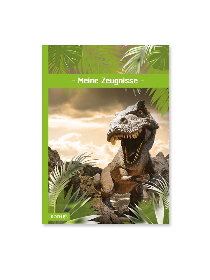 ROTH Zeugnismappe mit Glanzfolie, Tyrannosaurus in Grün günstig kaufen onesize