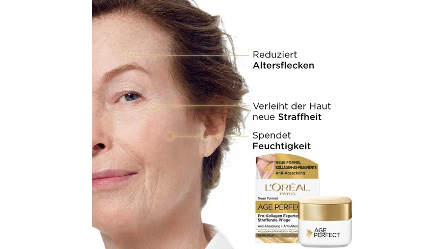 L'Oréal Paris Age Perfect Pro-Kollagen Experte Gesichtspflegeset mit Tages- & Nachtcreme 100 ml