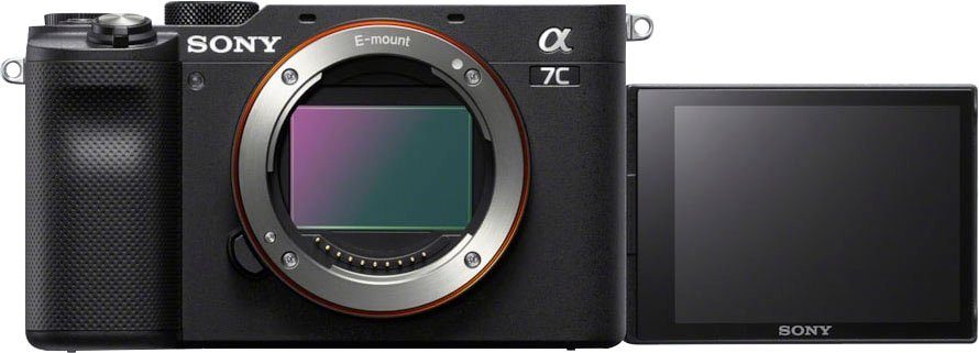 Sony ILCE-7CLB - Alpha 7C E-Mount mit SEL2860 Vollformat-Digitalkamera (FE 28–60 mm F4–5,6, 24,2 MP, FE 28–60 mm F4–5,6, 24,2 MP, 4K Video, Echtzeit-AF)