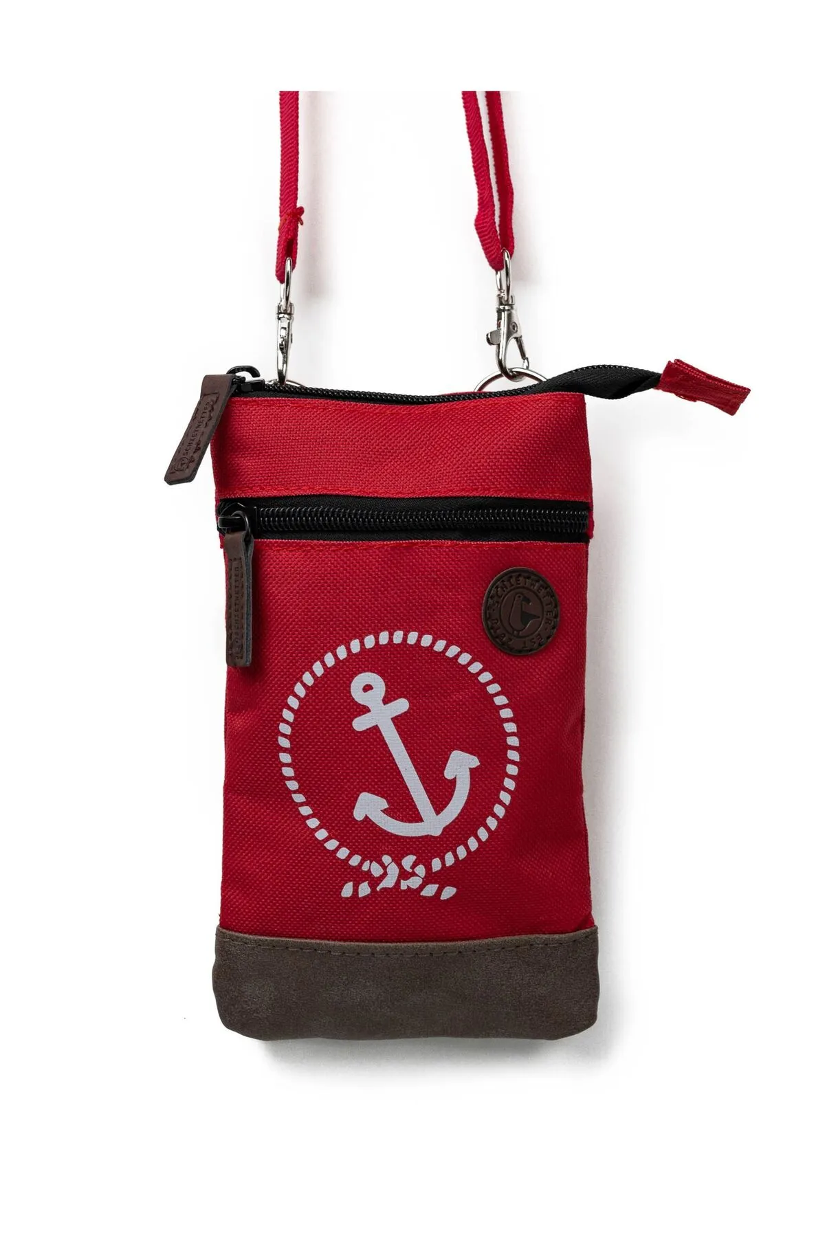 SCHIETWETTER  Messenger Bag - Rot - Unifarben