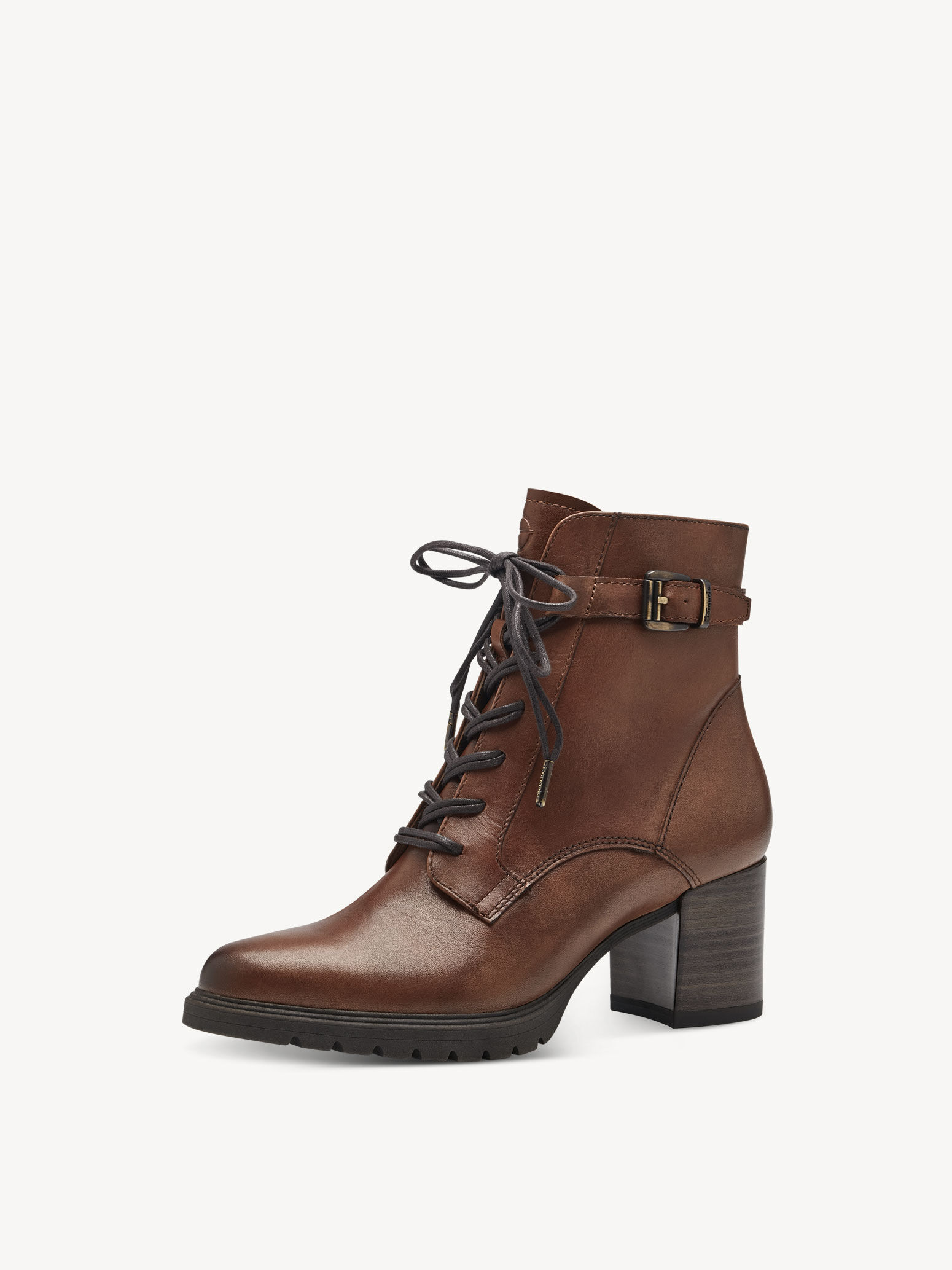 Bottine en cuir - marron