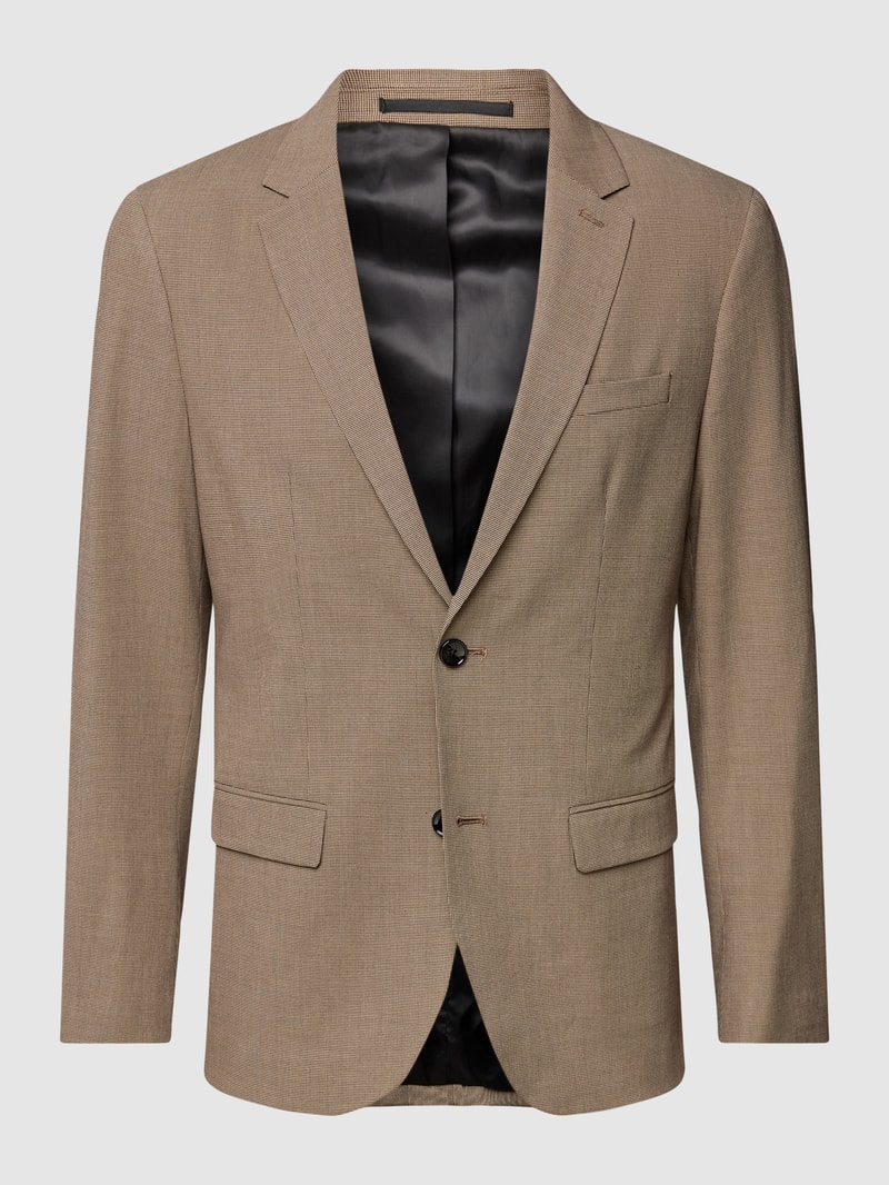 2-Knopf-Sakko mit Strukturmuster Modell 'paulo' in beige