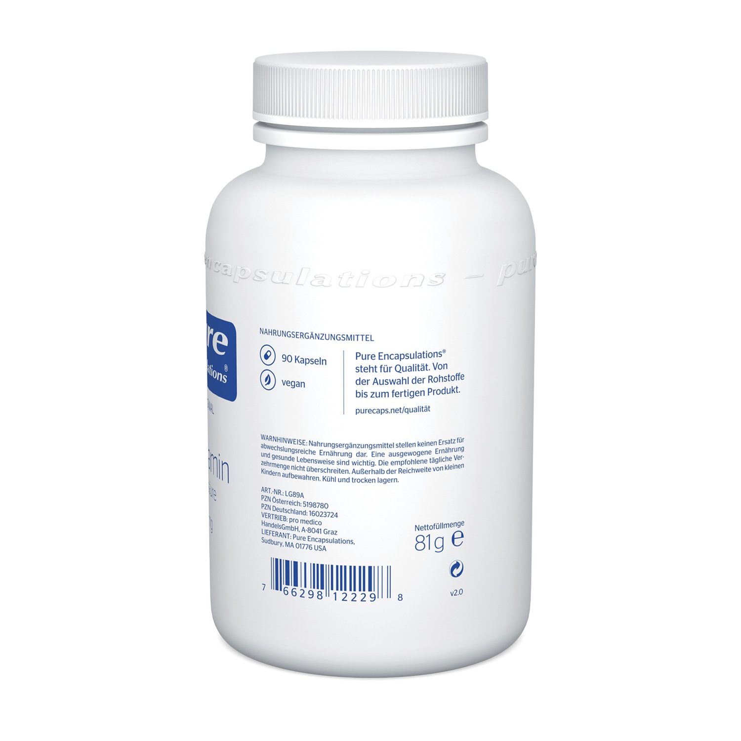 L-Glutamin 850 mg Kapseln