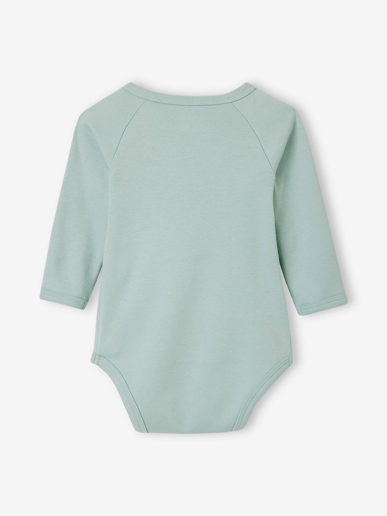 Lot de 5 bodies bébé manches longues ouverture naissance écru
