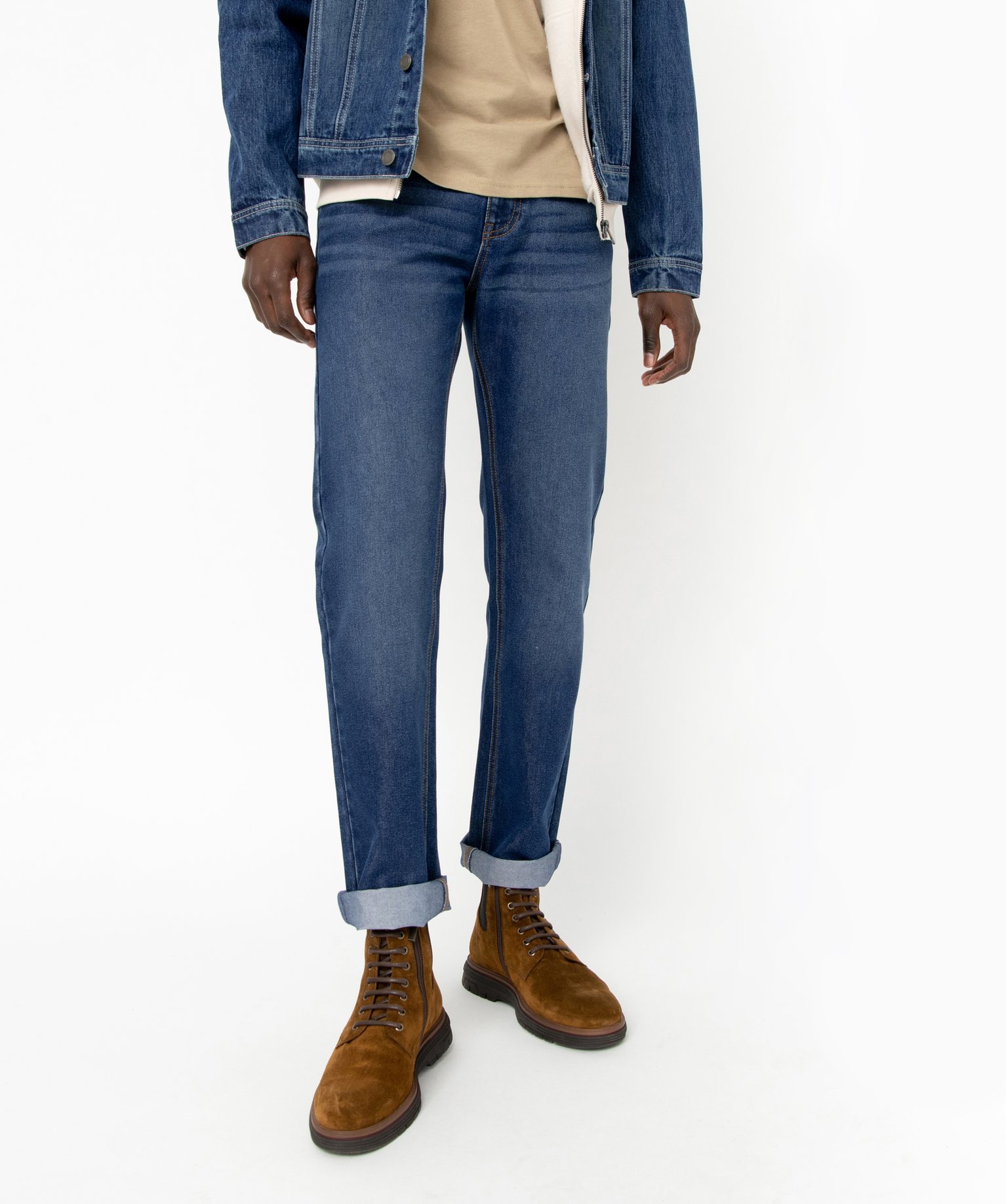 Jean homme écoresponsable coupe slim noir | GEMO