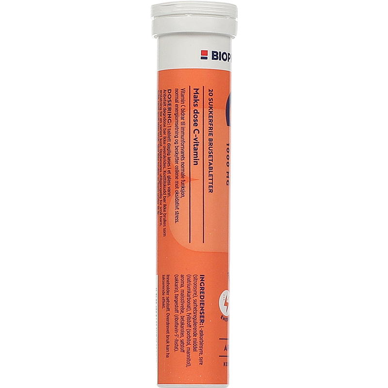 Biopharma C-vitamin 20 stk Appelsin, brusetab., Biopharma