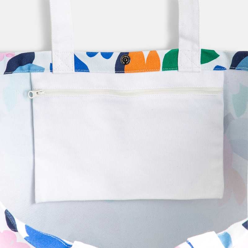 Sac en coton imprimé floral blanc fille Catimini