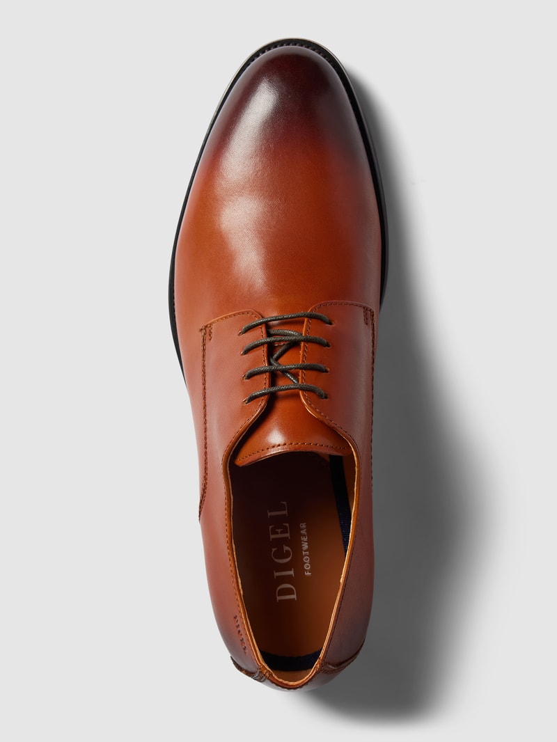 Derby-Schuhe aus Leder Modell 'SEBASTIAN' in cognac