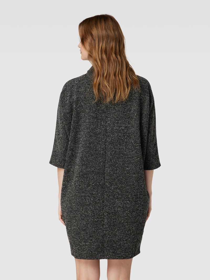 Minikleid mit Rollkragen in schwarz