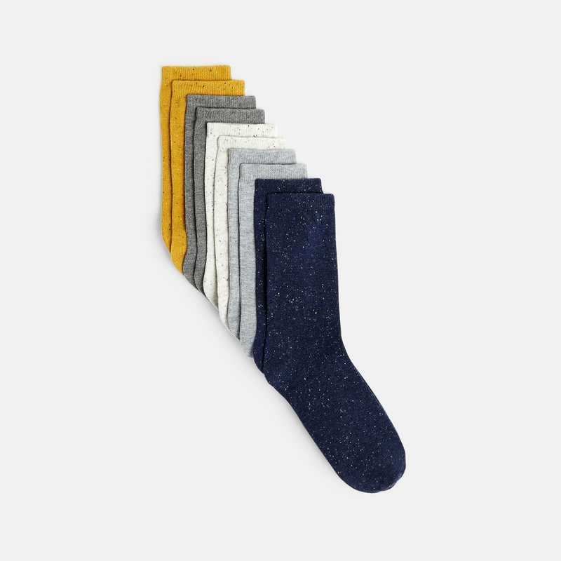 Chaussettes chinées multicolores Garçon (lot de 5)