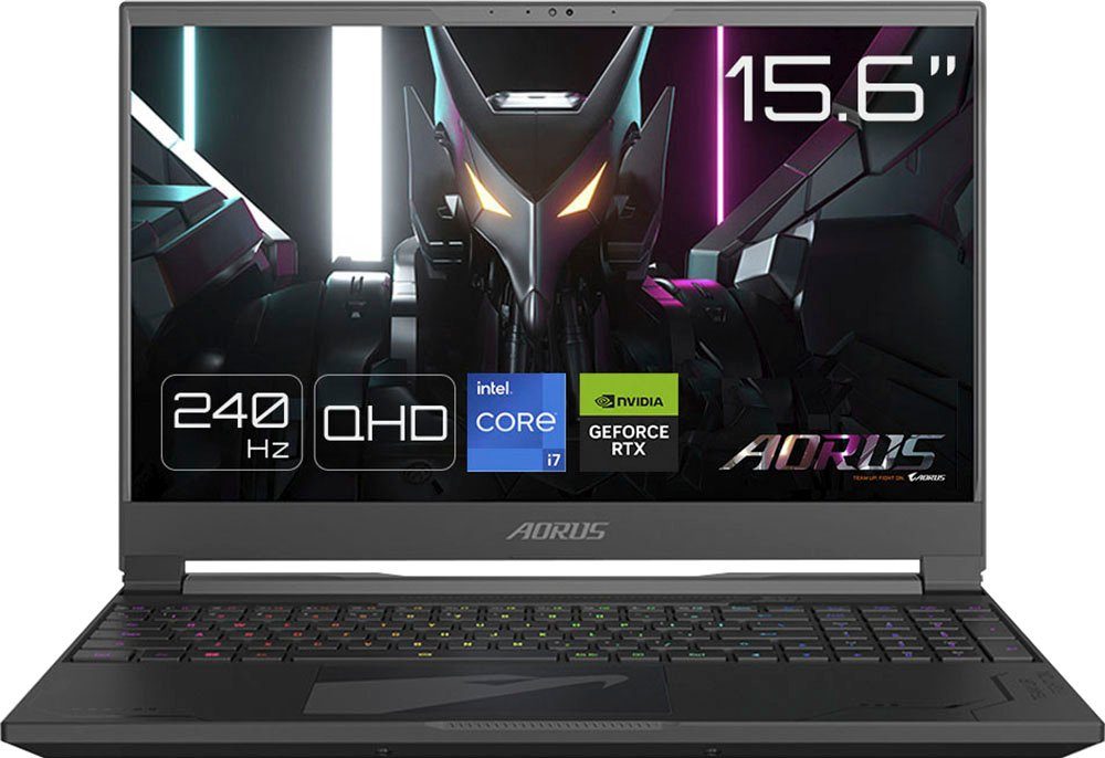 Gigabyte AORUS 15X ASF-B3DE654SH Gaming-Notebook (39,6 cm/15,6 Zoll, Intel Core i9 13900HX, GeForce RTX 4070, 1000 GB SSD)