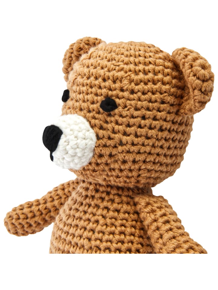 miniHeld Handgestrickter Bär gehäkelt aus Baumwolle Spielzeug 15 cm 0 Monate günstig kaufen onesize