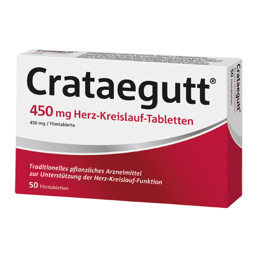 CRATAEGUTT 450 mg Herz-Kreislauf-Tabletten  50 St  Filmtabletten
