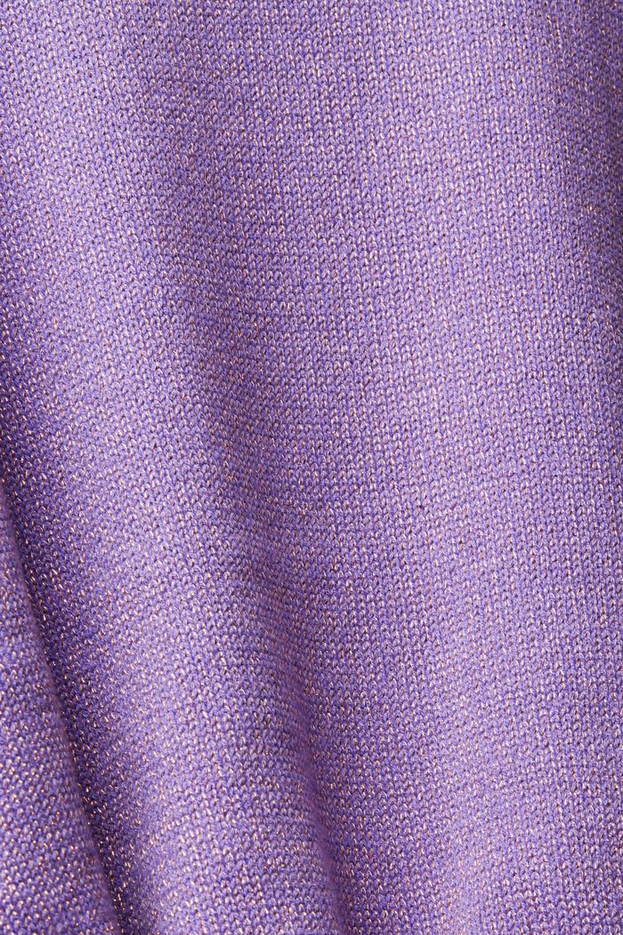 Rollkragenpullover mit Metallic-Finish