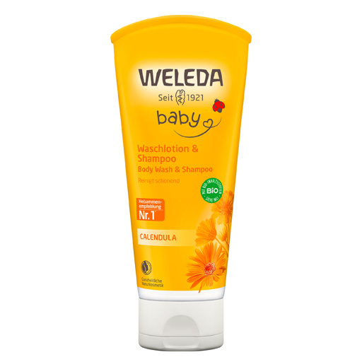 WELEDA Calendula Waschlotion & Shampoo  200 ml  Duschgel