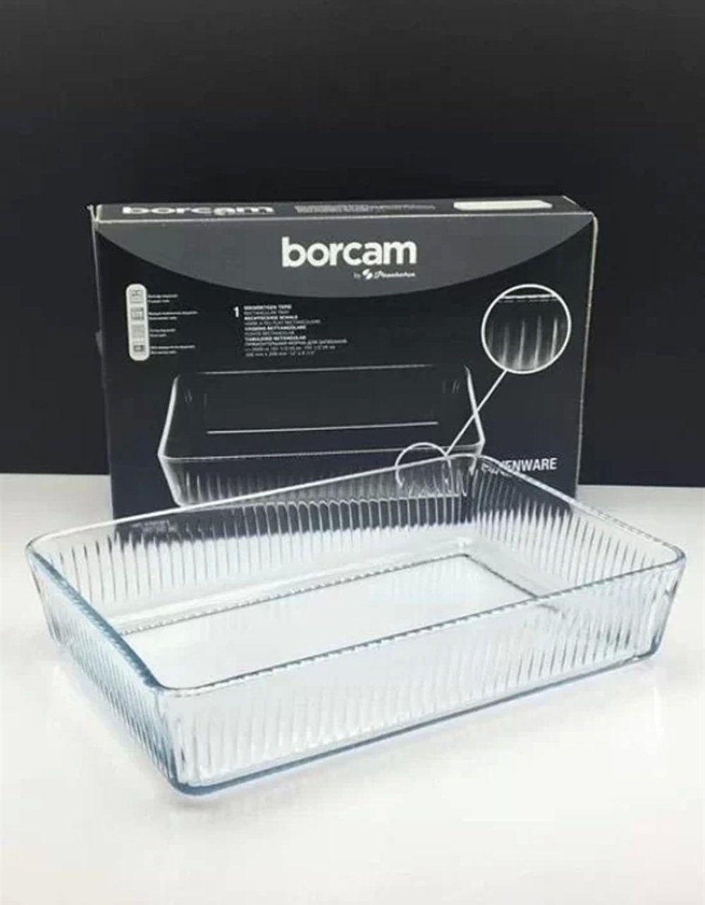 Pasabahce Gläser-Set Borcam-59964, Glas, Borcam Premium Auflaufform 31 x 21 cm