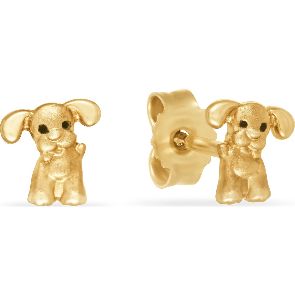 FAVS Boucles d'oreilles à fermoir à poussette 375 Or jaune Boucles d'oreilles