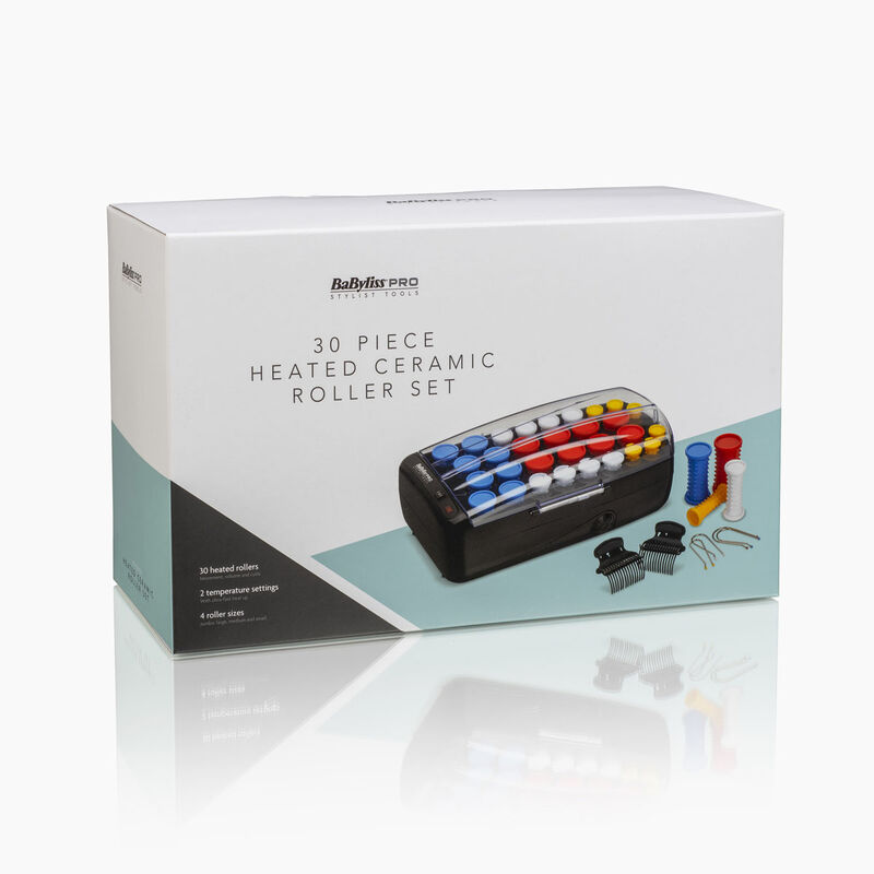 30 Piece Heated Ceramic Roller Set