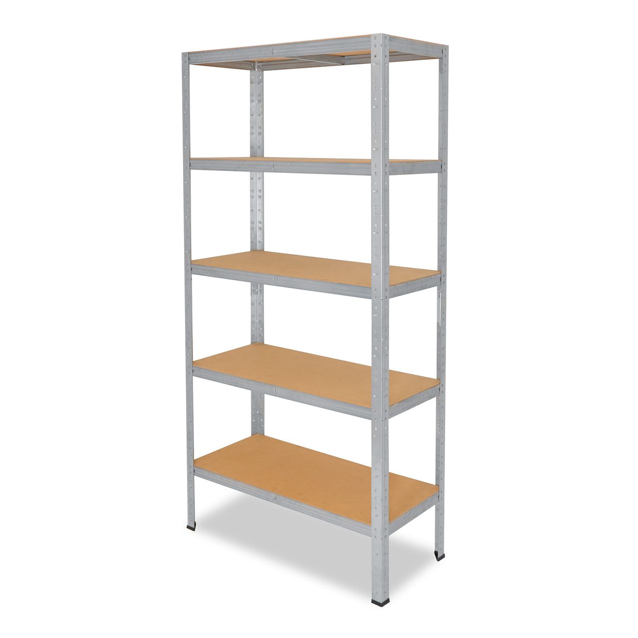 Shelfplaza HOME 180x100x30cm Schwerlastregal in verzinkt mit 5 Böden