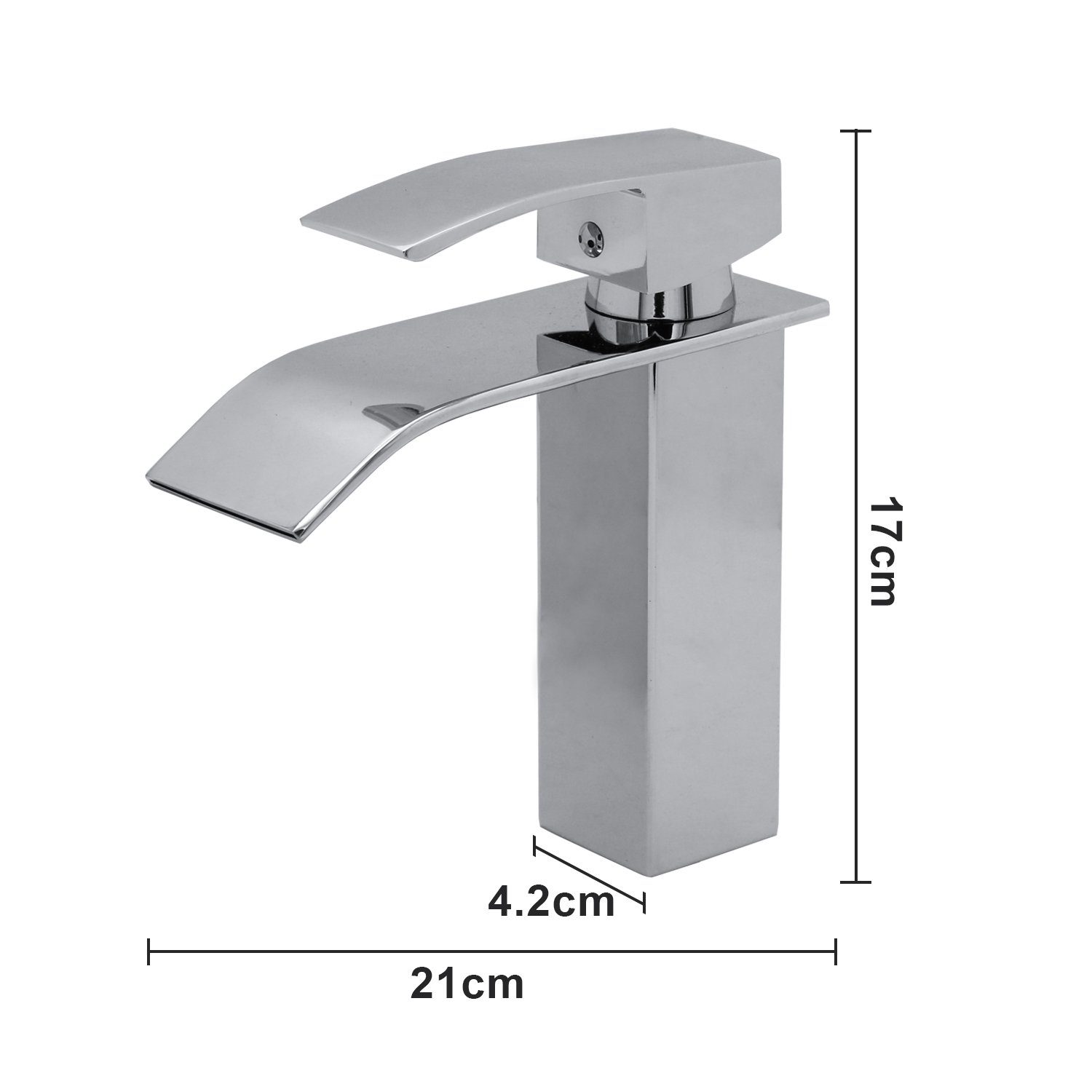 Gimisgu Waschtischarmatur Wasserhahn Waschtischarmatur Küchenarmatur (Bad Armatur Spültischarmatur Küche Brause)