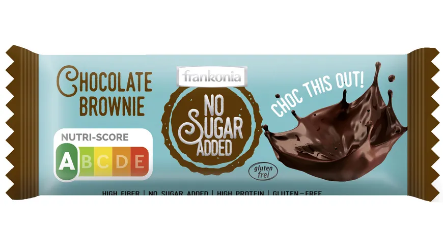 Frankonia No Sugar Added Chocolate Brownie Riegel 50 g