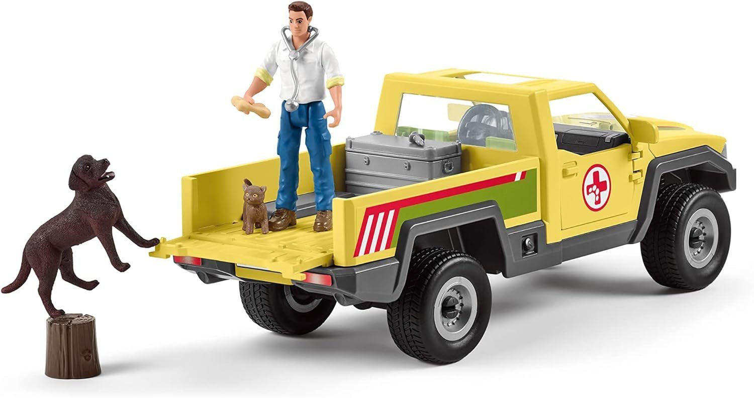 Schleich® Spielfigur Tierarztbesuch auf dem Bauernhof + Picknick mit kleinen Haustieren, Farm World Set