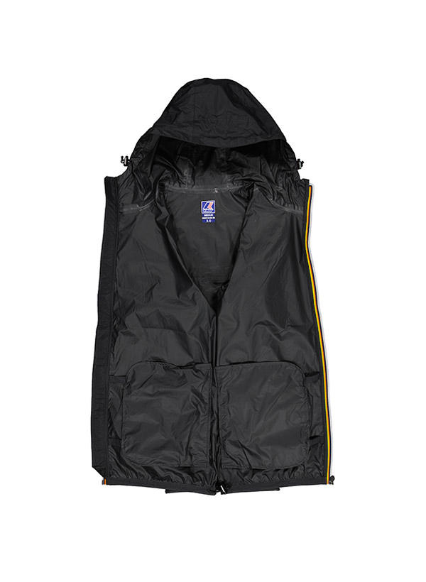 K-WAY, Regenjacke, Mikrofaser, schwarz