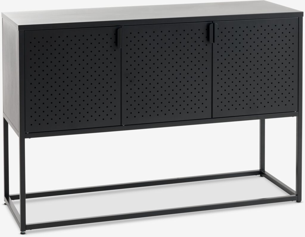 VIRUM VIRUM 3-door chest of drawers, black