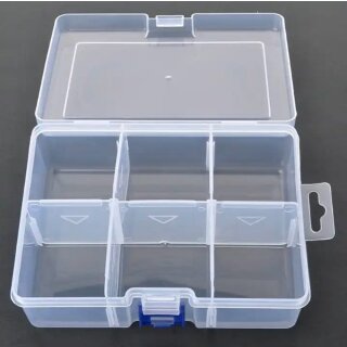 MK3 Sortierhilfe / Token Case / Plastik Box 16,4 x 11,8 x 5,8 cm (6 Fächer)