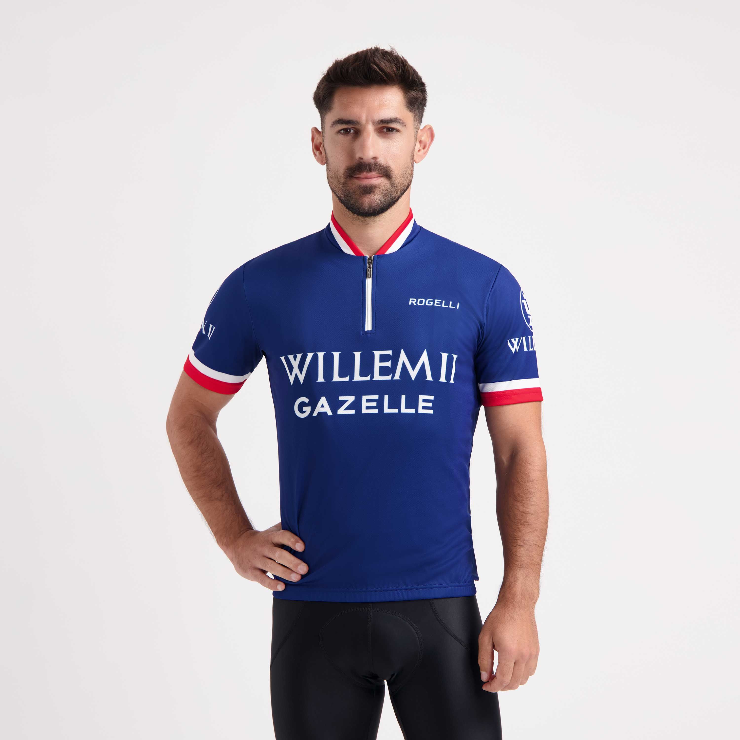 Rogelli Willem 2 Blau Herren Radtrikot Kurzarm