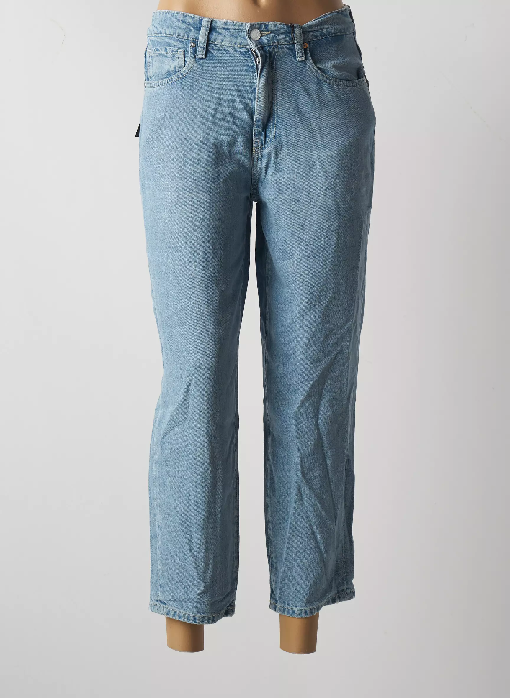 Guess Jeans Coupe Droite Femme couleur bleu