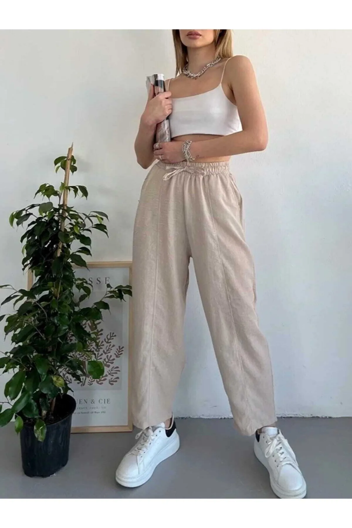 Chiklet  Hose - Beige - Relaxed