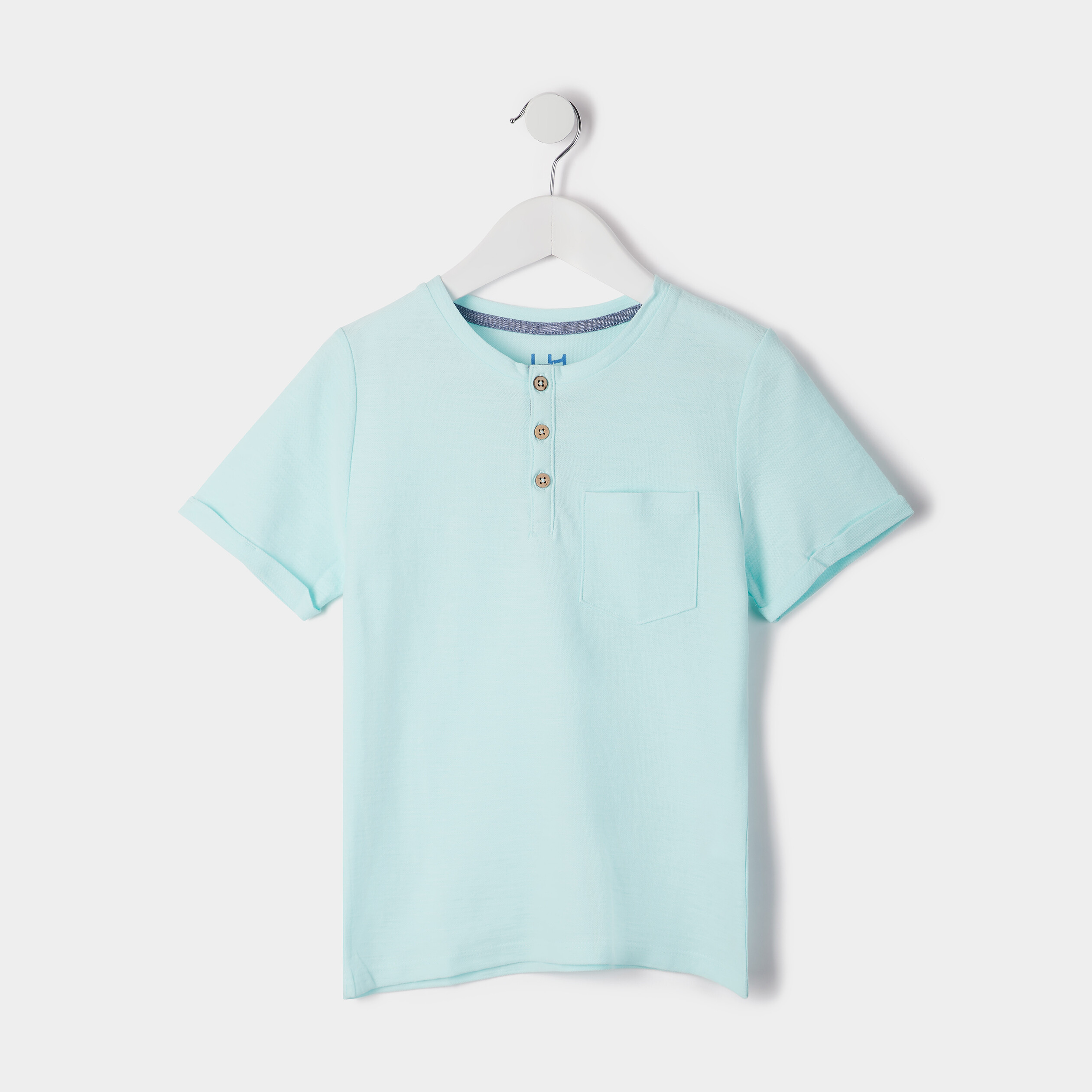 T-shirt manches courtes bleu clair garçon | La Halle