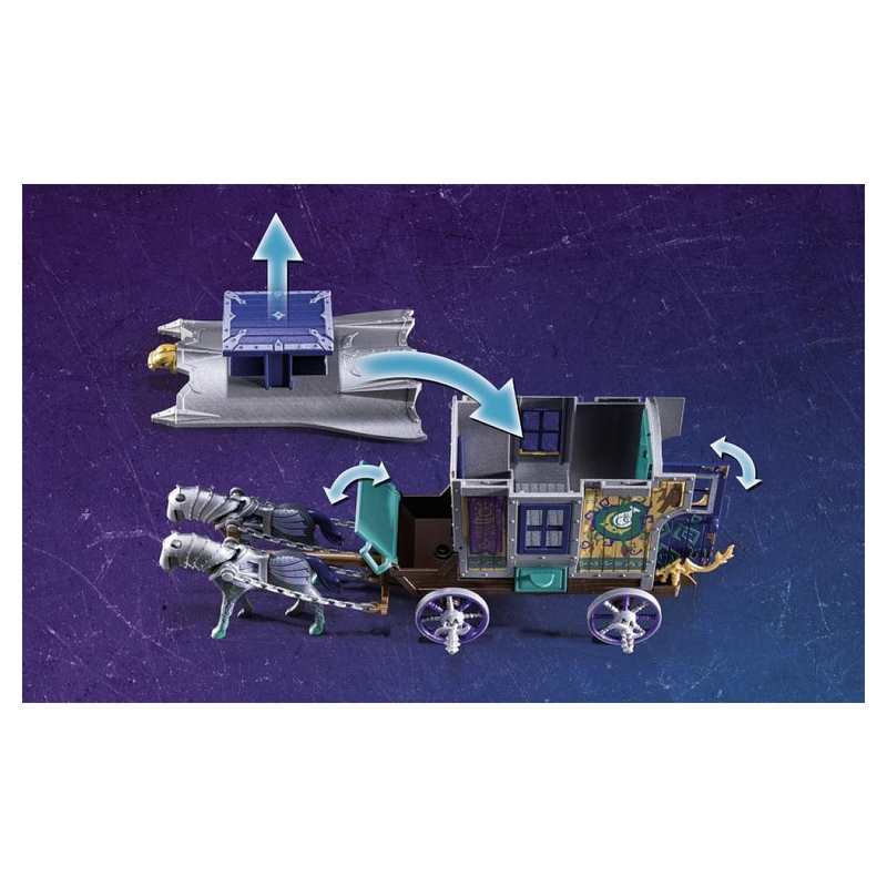 70903 Playmobil Novelmore marchand et chariot