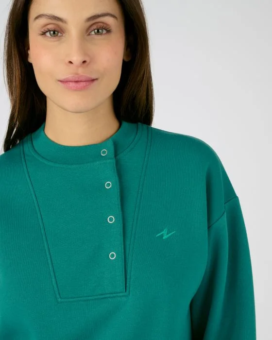 Sweat-shirt finitions bord-côtes Thermolactyl