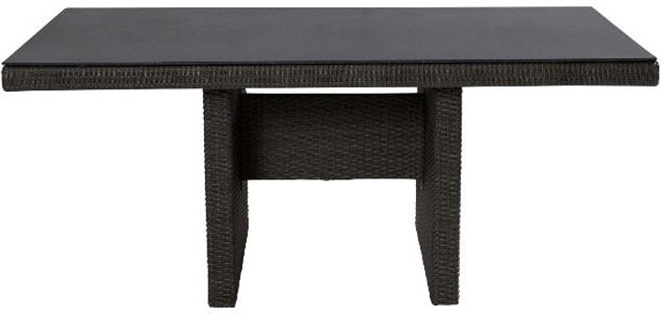 OUTDOORGartentisch Wangenform Rattan