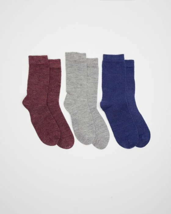 Lot de 3 paires de chaussettes unies Thermolactyl