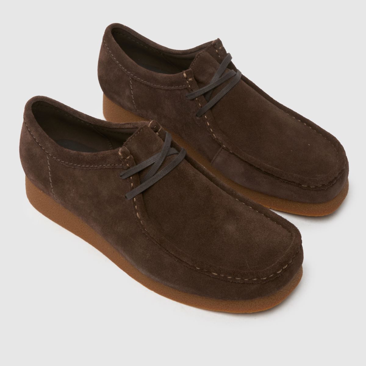 Clarks wallabee Evo sötétbarna cipő