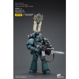 Warhammer: The Horus Heresy Actionfigur: Sons of Horus - MKVI Tactical Squad Legionary with Legion Vexilla