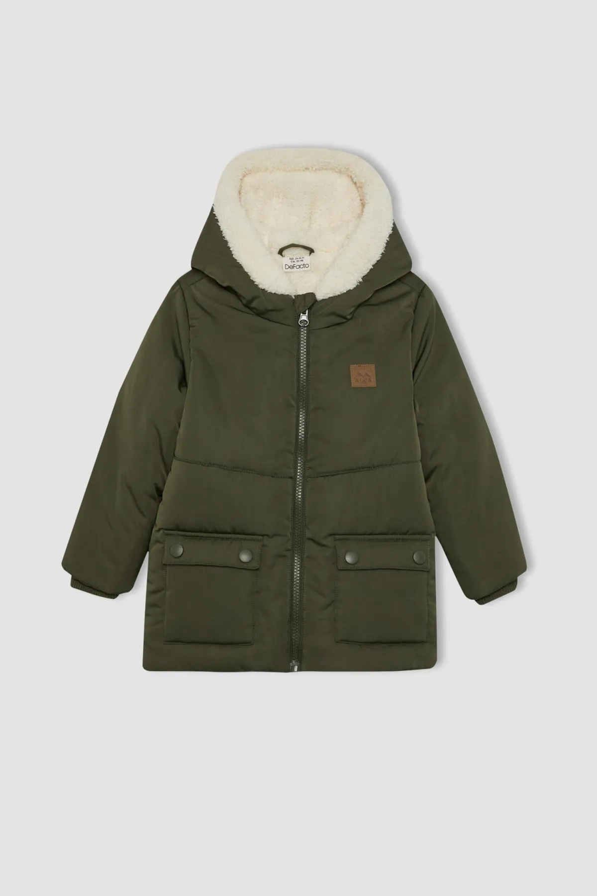 DeFacto  Wasserabweisende Steppjacke aus Fleece für Babys (J) Century mit Kapuze A2843a523cw