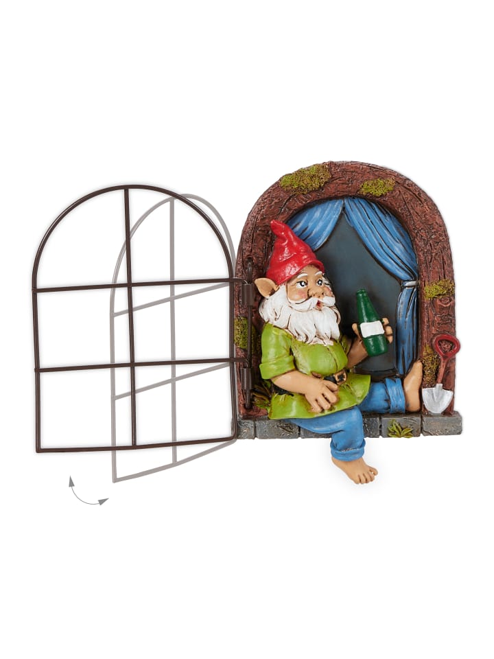 relaxdays Zwerg mit Fenster in Bunt günstig kaufen onesize