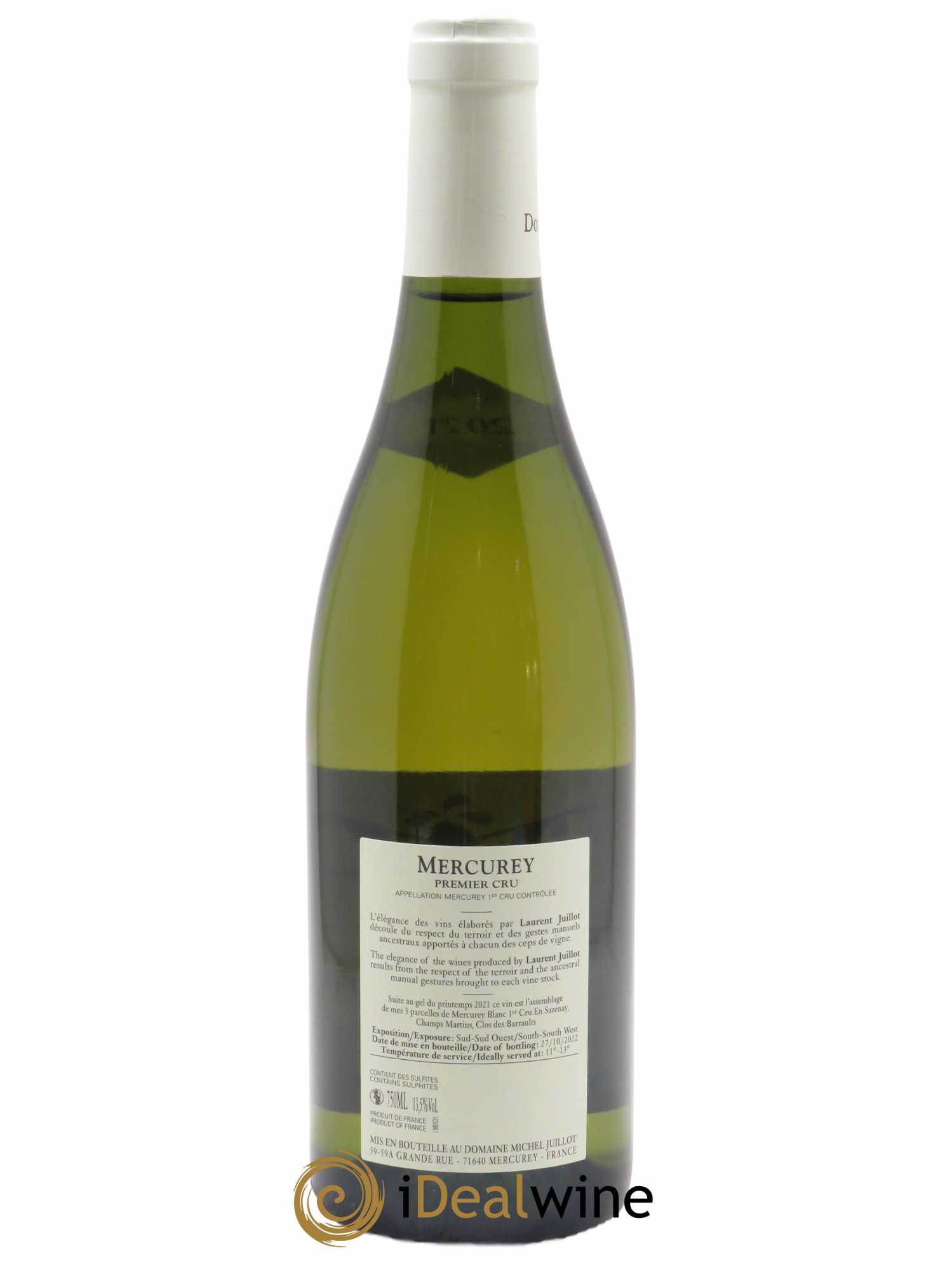 Mercurey 1er Cru Michel Juillot (Domaine)  2021 - Lot de 1 Bouteille