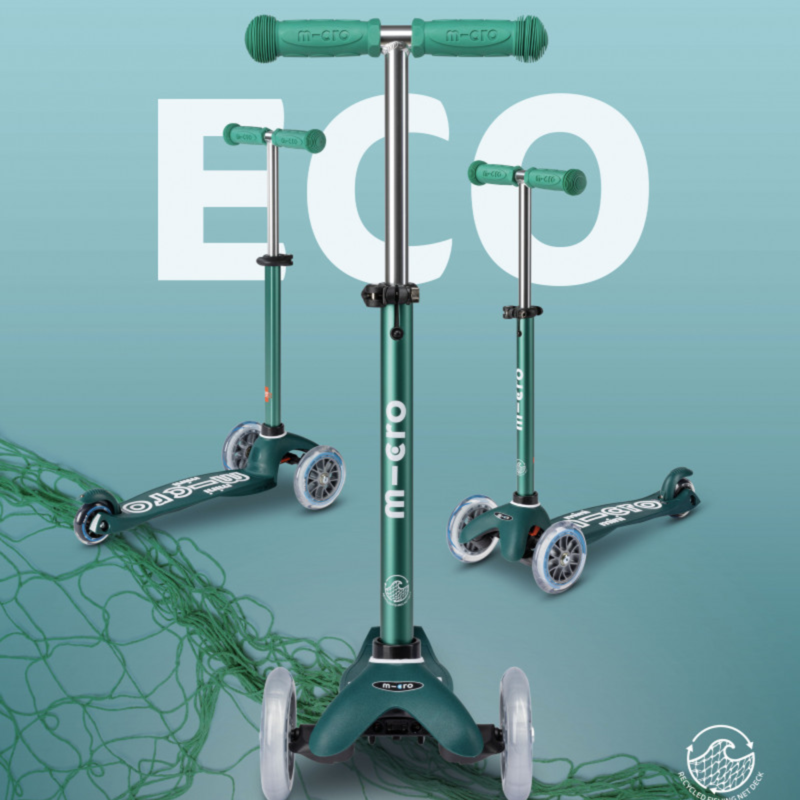 Trottinette 3 roues – Maxi Deluxe Eco Vert