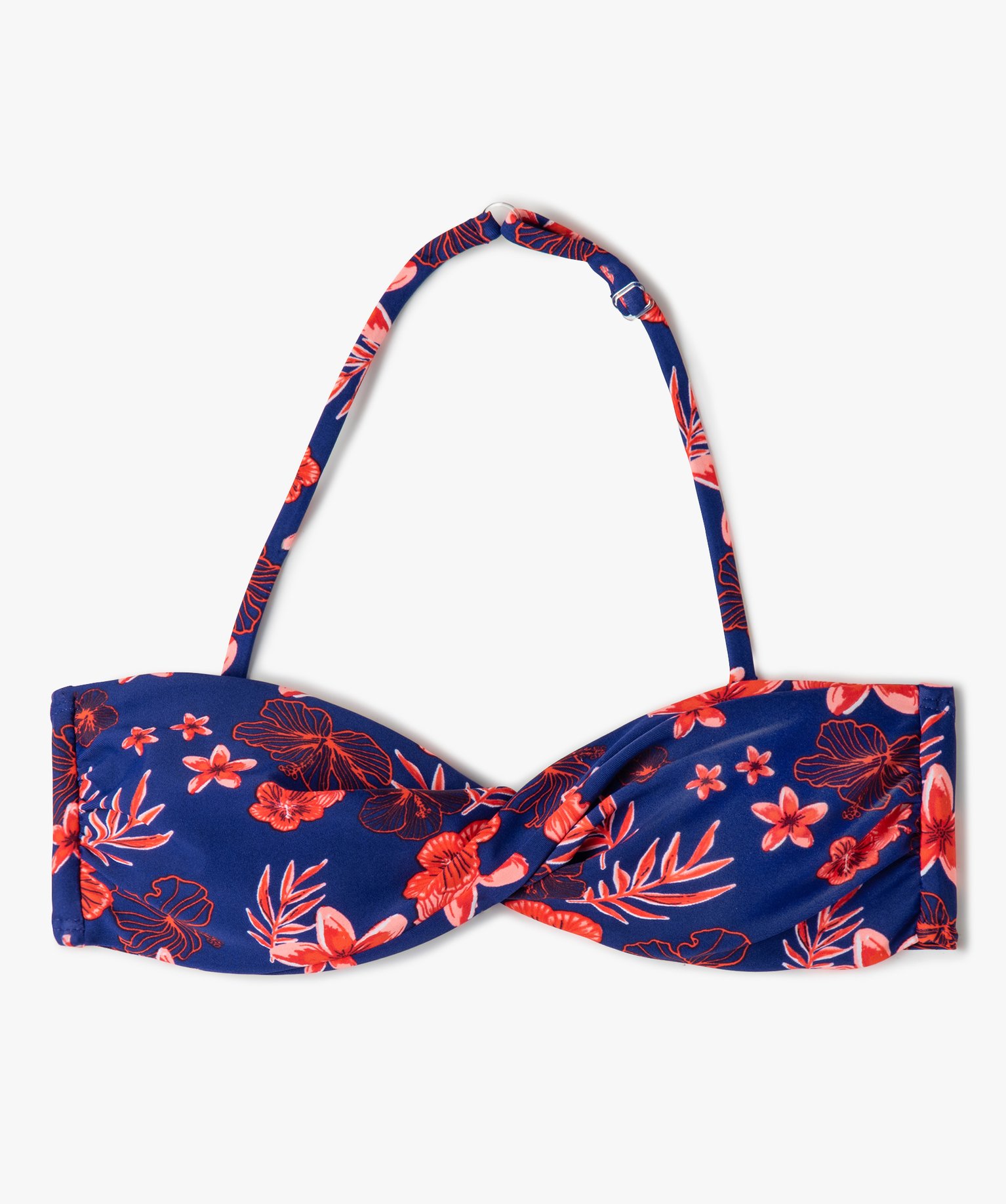 Haut de maillot de bain fille forme bandeau à motifs fleuri... imprime | GEMO