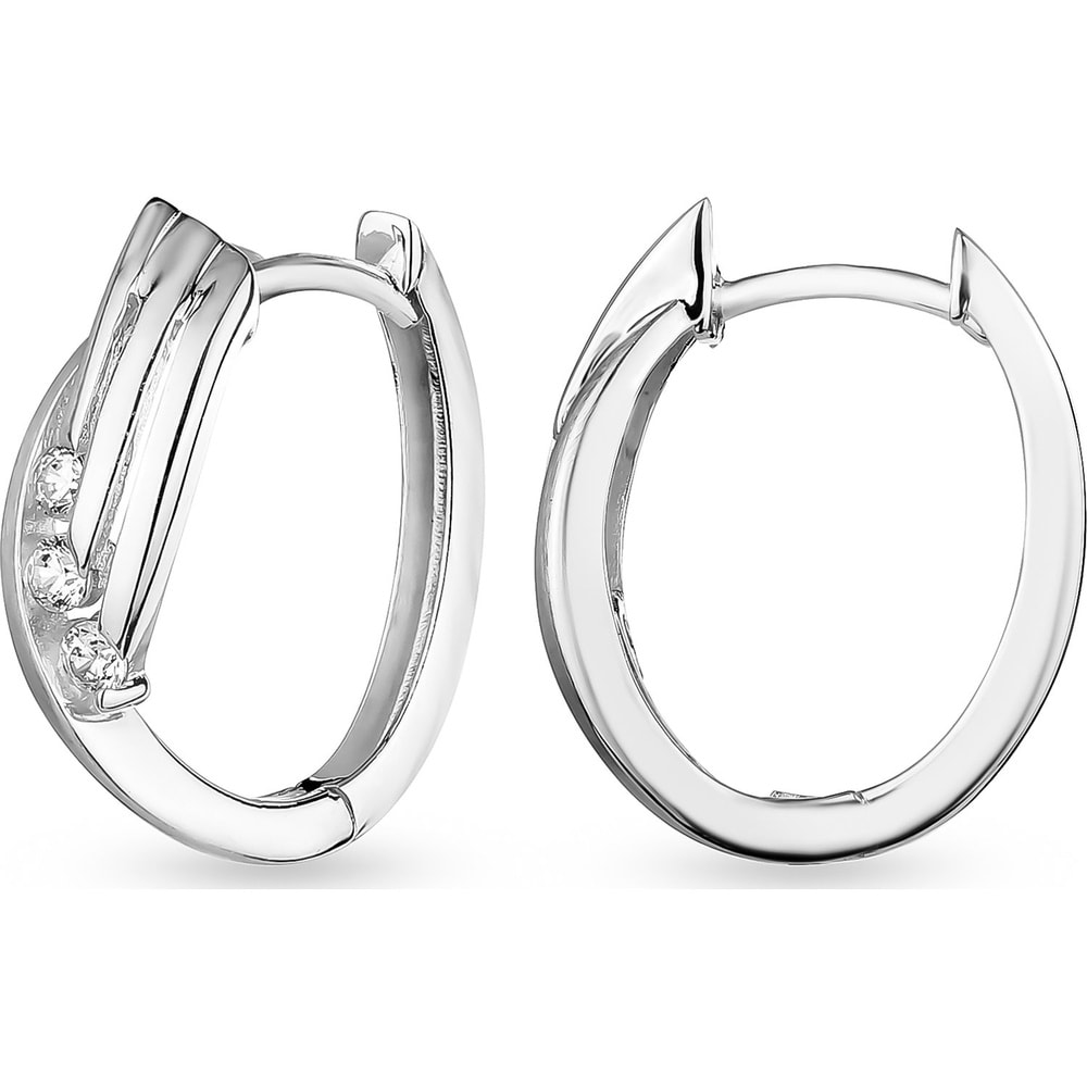 FAVS Créoles 925 Argent Boucles d'oreilles