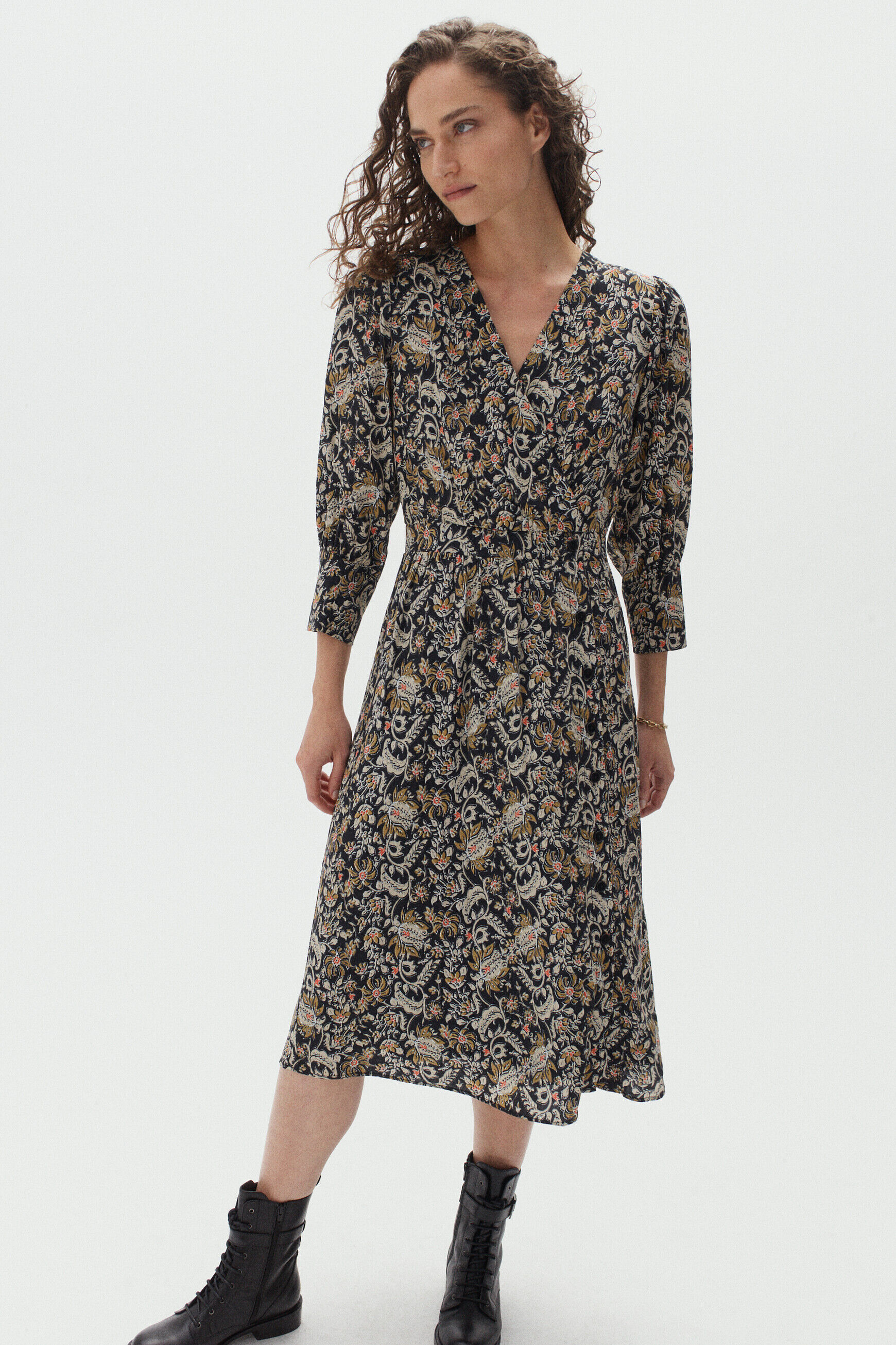 robe isaline noir femme