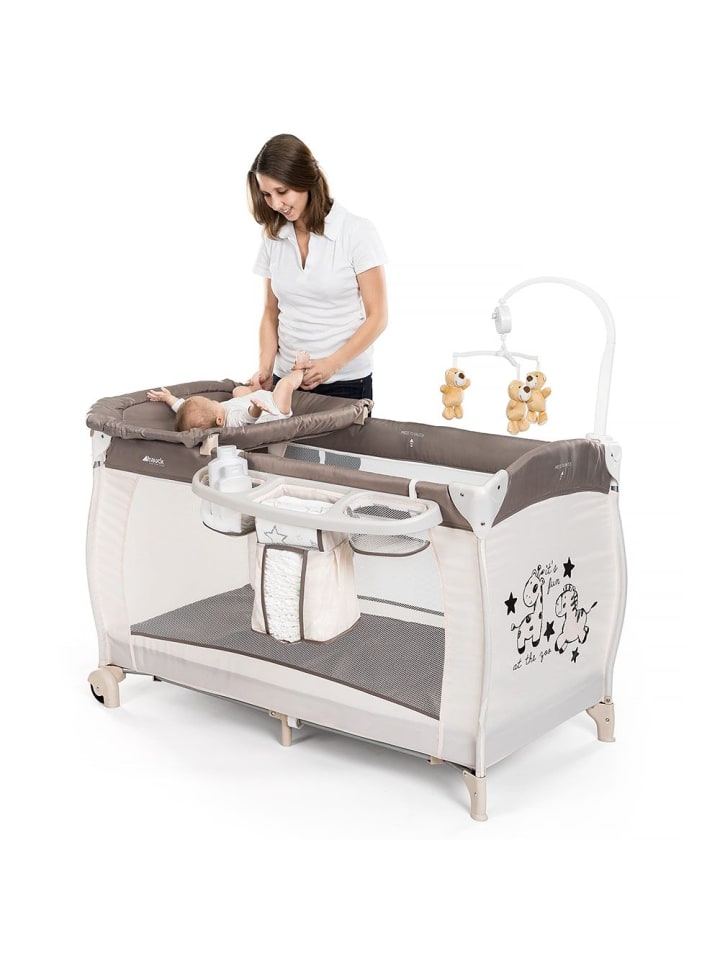 Hauck Reisebett Babycenter - Zoo in beige,braun,motiv günstig kaufen onesize
