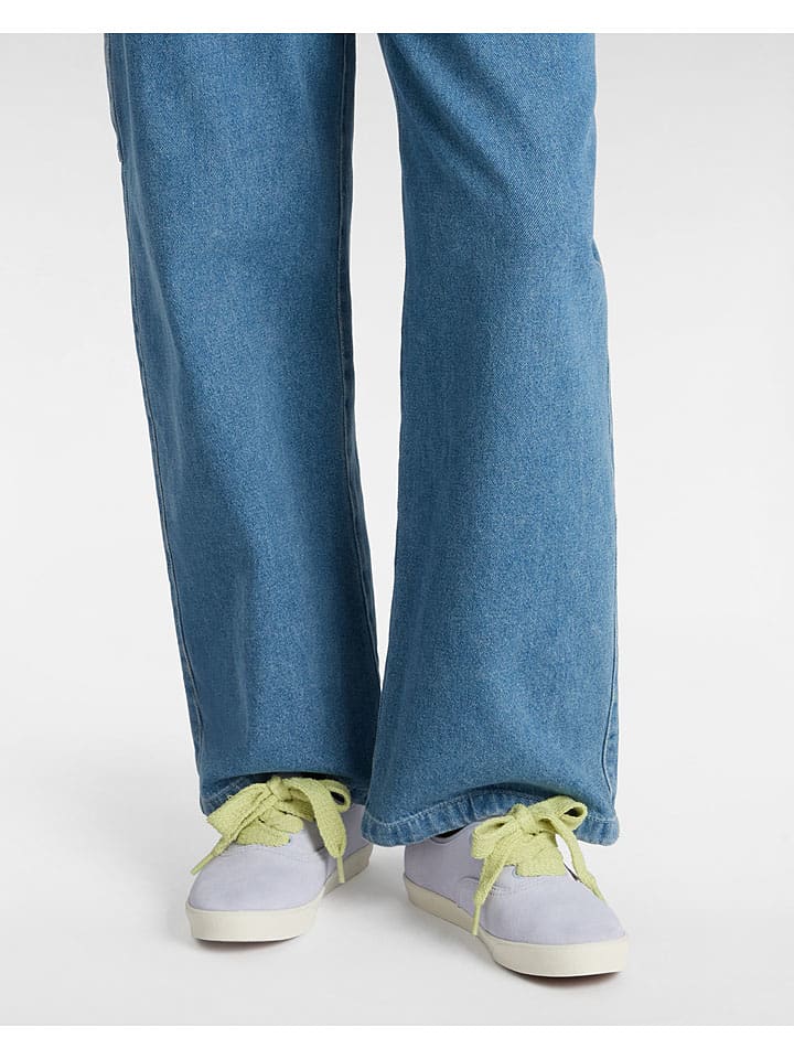 Vans Leder-Sneakers in Hellblau günstig kaufen